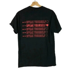 BTS Black & Red Speak Yourself World Tour Short Sleeve T-Shirt M